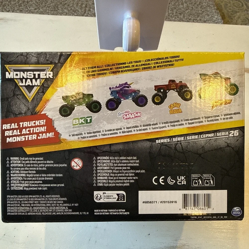 Monster Jam - Sparkle Smash Monster‎ Truck (1:24 Scale, Series 26) BRAND NEW
